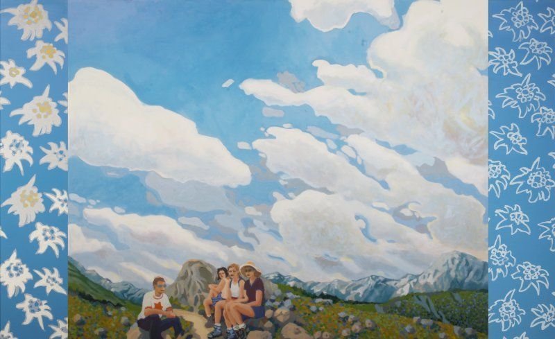 Beate Blankenhorn - Malerei - Eitempera auf Leinwand - Die Rast in den Bergen