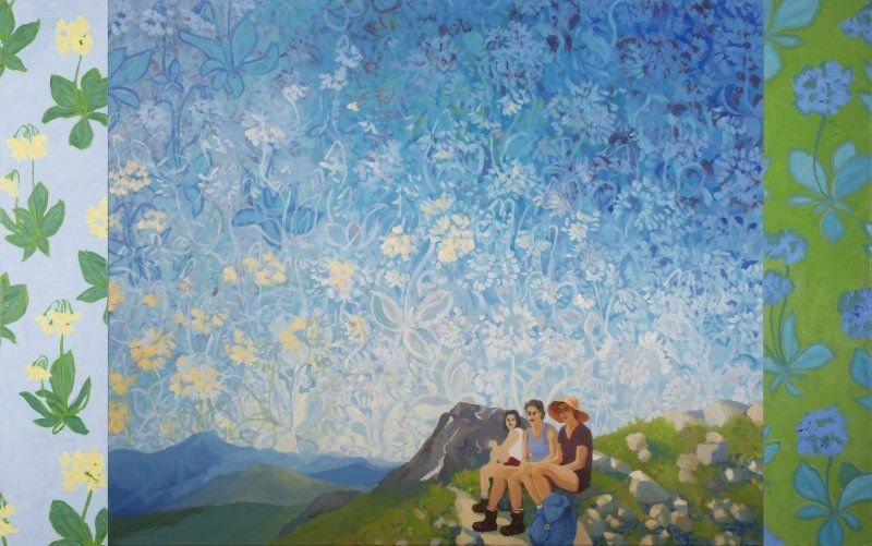 Beate Blankenhorn - Malerei - Eitempera auf Leinwand - Träume die in den Himmel wachsen